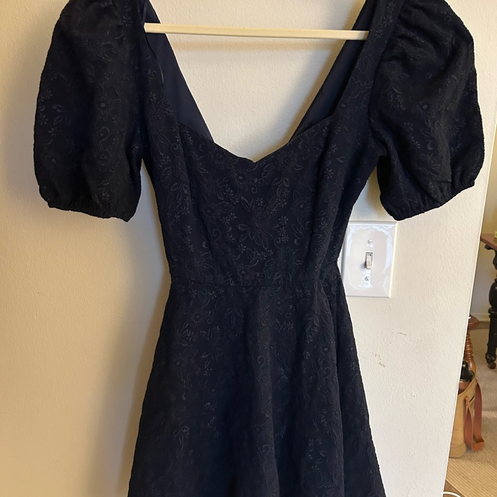 Navy Backless Mini Dress
